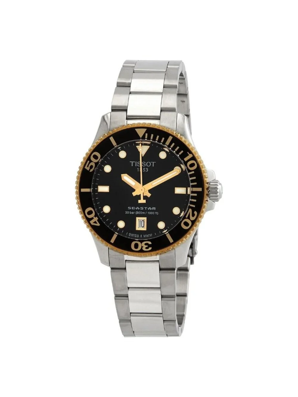 NWT Tissot Seastar 1000 Quartz Black Dial Unisex Watch